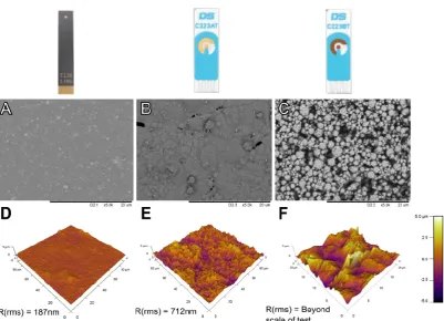 Figure 3 Microscopy images of different electrode types. Scanning electron microscopy images of (A) thin-film gold electrode, (B) AT and (C) BT screen-printed electrodes