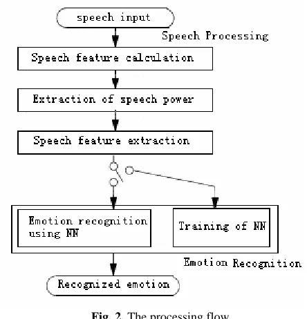 Fig. 2. The processing flow 