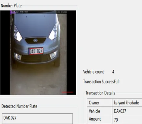 Fig. 3 Numer plate recognition 