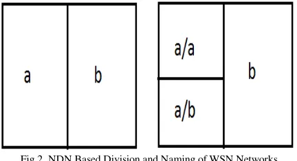 Fig.2. NDN Based Division and Naming of WSN Networks 