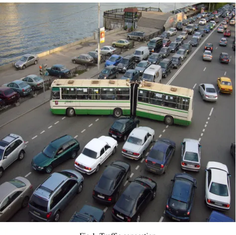 Fig 1. Traffic congestion 