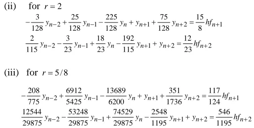 Figure 3.1: 2-point BBDF of variable step size  Consider the polynomial 