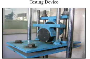 Figure 2. General photographic view of testing ar-rangement, with fabricated Inter-layer Bond Strength 