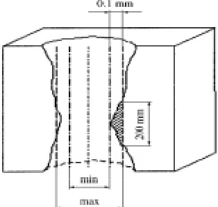 Fig. 6. Schematic view of graphite ring cross-section 