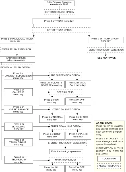 FIGURE 3. Trunk Database Programming Flowchart