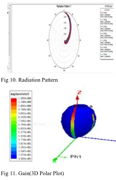 Fig 10. Radiation Pattern 