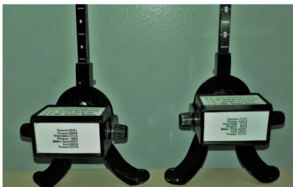 Figure 2 Two RAF Rules, showing position of scale differs.