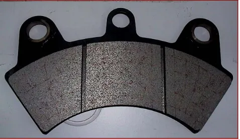Fig. 1.  A Railway Brake Pad (non-asbestos, non-lead and semi-metallic).  