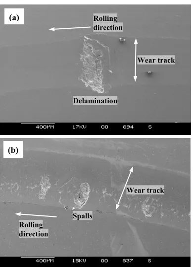 Fig. 7 The stress cycles to failure after rolling contact fatigue tests 