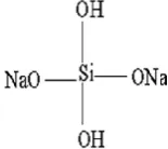 Fig 13 Tetrahidral structure of sodium silicate 