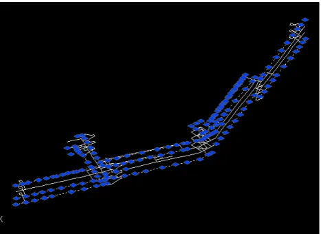 Figure 1. Generated 3D CAD network (Left) and some selected nodes in the network (Right) 