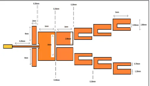 Fig. 1: CST Design View of Metamaterials Patch Antenna