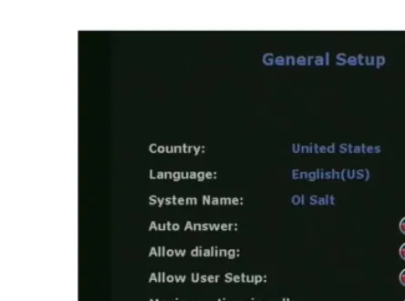 Figure 2-4.  Country Setup Screen