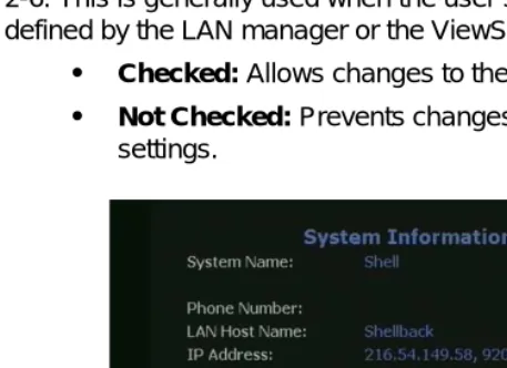 Figure 2-6.  Allow User Setup Disabled on System Information Screen