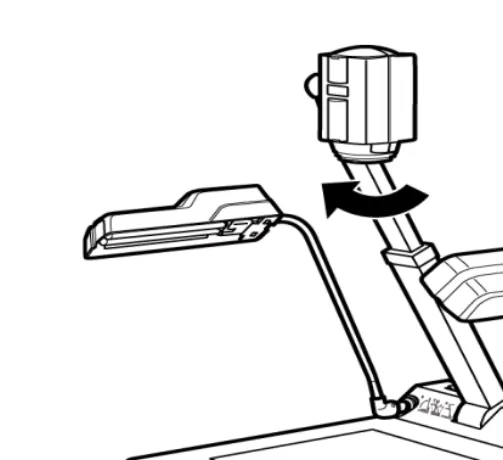 Figure 2-10.  Turn the Camera Head Toward the Document Stage