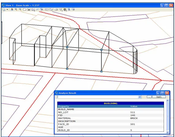 Figure 17: Visual SQL Query Builder (with list of spatial attributes)   