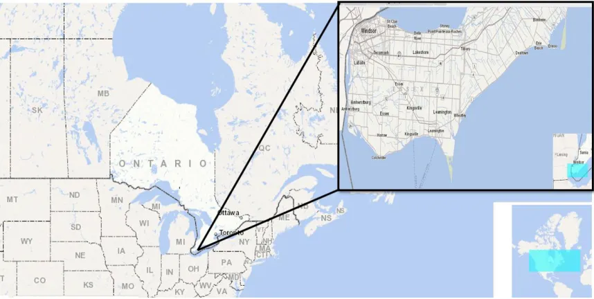 Figure 1. Studied area location 