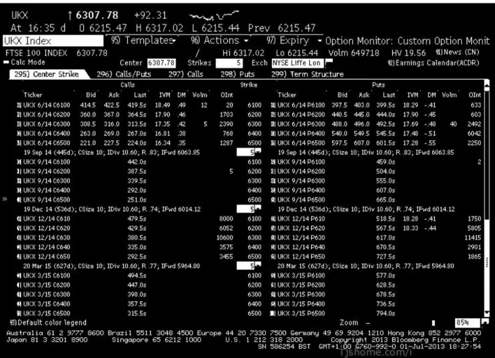 Figure C-6: Options on FTSE 3/3