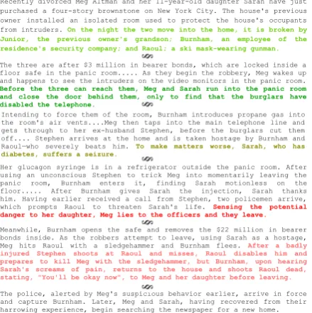 Figure 1: Example of turning point annotations (TP1,TP2, TP3, TP4, TP5, respectively) for the synopsis ofthe movie “Panic Room”.