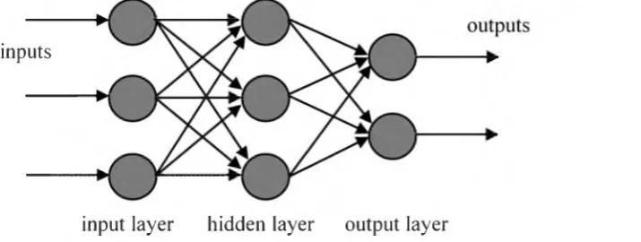 Fig 1. The structure of multi-layer feedforward network.