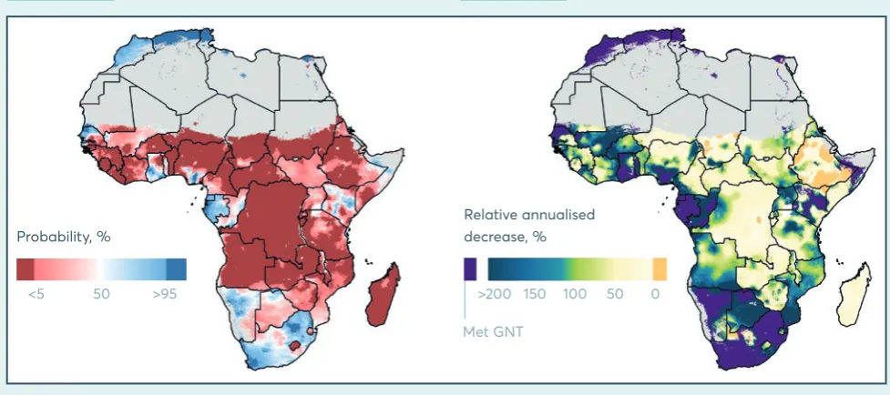 FIGURE 2.10c Prevalence of moderate and severe stunting, 2000–2015 