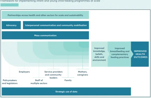 FIGURE 4.3 Framework for implementing infant and young child feeding programmes at scale  