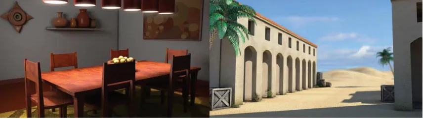 Figure 1 Indoor and outdoor rendering for architecture [3] 