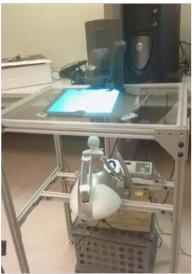 Figure 5-1.  Phantom haptic device (upper) and Falcon haptic device (lower). 