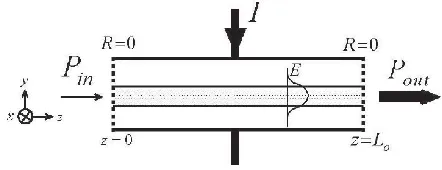 Figure 1 Structure of semiconductor optical amplifier (SOA) 