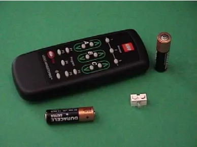 Figure 3.4 LEGO® remote and lamp from Ultimate Accessory Set 