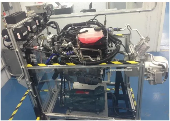 Figure 3. 2 – Side view of engine cooling system flow bench. 