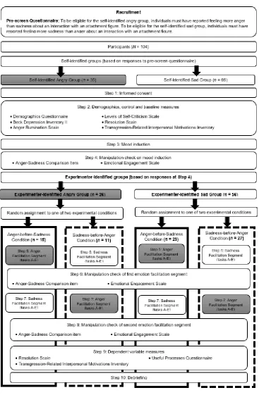 Figure 2. Experimenter-identified groups in study design and procedure. 