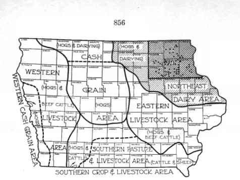 Fig.  1.  Location  of  farms  studied. 