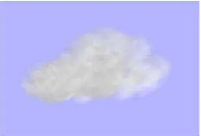 Figure 2.6: Cloud constructed from 30 ellipsoids (Elinas and Sturzlinger, 2001) 