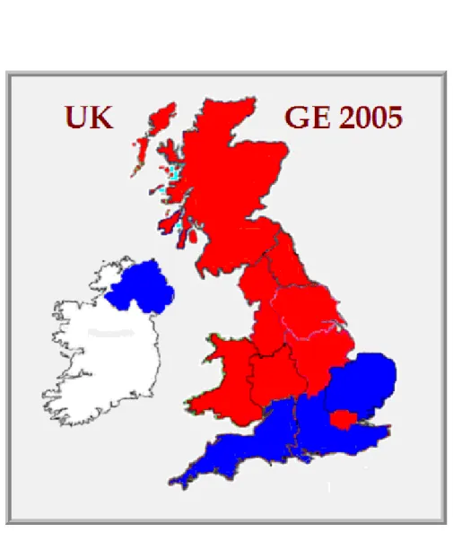 Figure 6. Results of the GE 2005 by Regions 