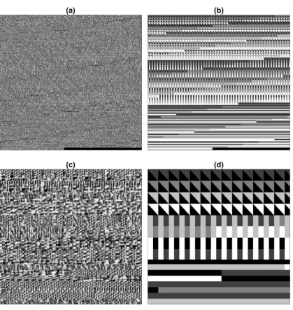 Figure 5. Montages of the texture pairs created to train the deep learning networks. Training imagespairs