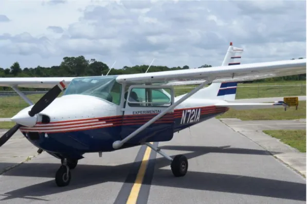 Figure 1: Cessna 182 adapted into a Surrogate UAS to support research and testing. 