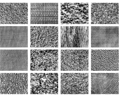 Figure 3. Training images corresponding to the texture arrangements of Figure 1a–e.