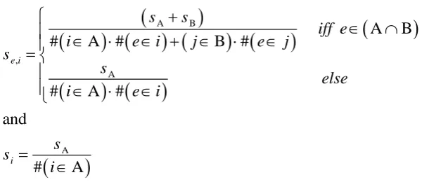 Table 2 as SS in which S stands for stimulus A, B, etc. 