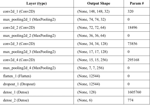 Table 2:  Gray-Scale Model Summary. 