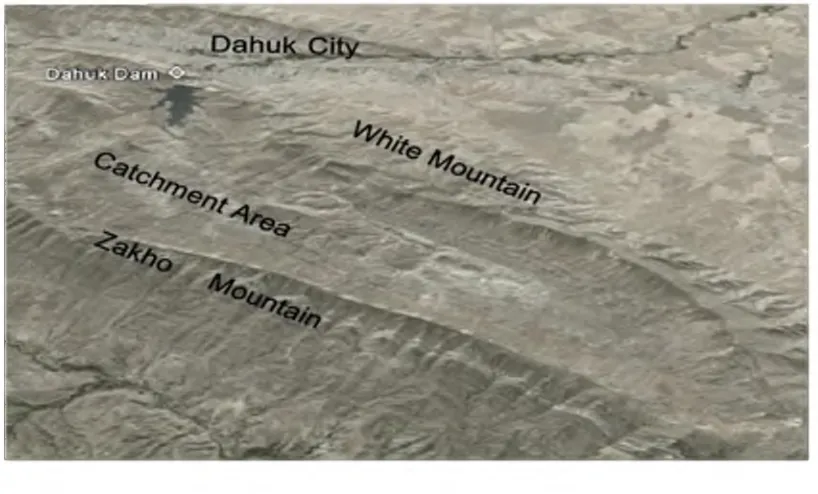 Figure 1.3: Location of Dahuk Reservoir