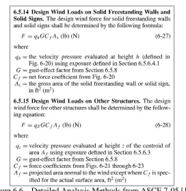 Figure 6.6 – Detailed Analysis Methods from ASCE 7-05 [18]   
