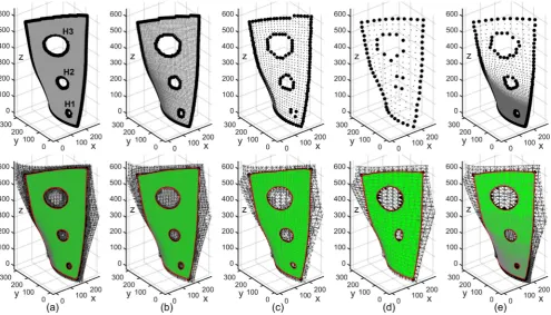 Fig. 6. Schematic summary of the algorithm steps: boundary point detection (a) and edge reconstruction (b).