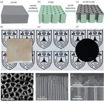 Fig. 2Fabrication process and characterization of the Al NP-based plasmonic structure