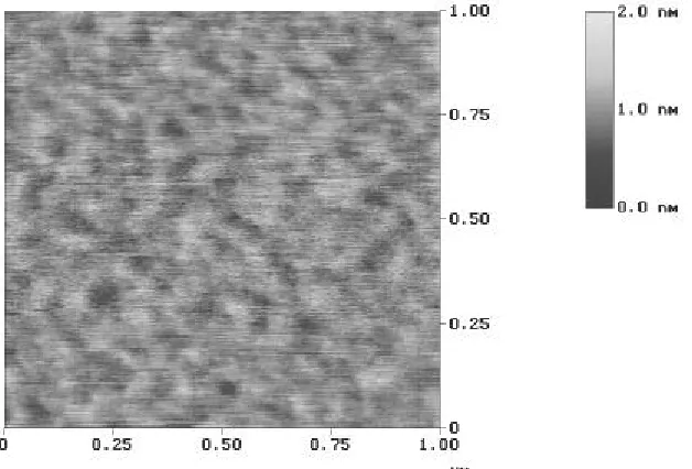 Figure 4-5: AFM micrographs of pristine surfaces obtained from a B delta doped Si wafer 