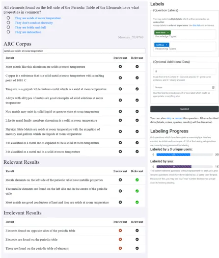Figure 1: A screenshot of the interface to our annotation system, described in Section 2.