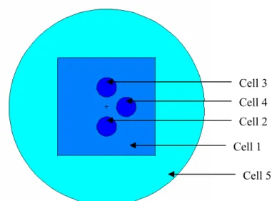 Figure 3-4.  XY slice the origin of the tissue and tumor configuration. 