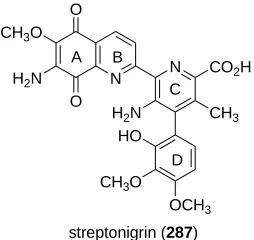 Figure 4.1. Streptonigrin (287). 