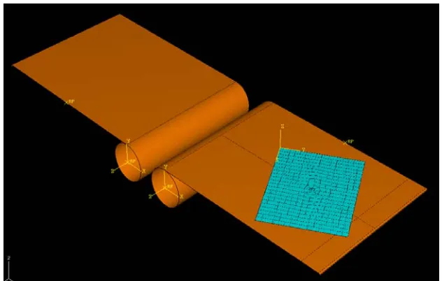 Figure 9.3.3 Paper sample with machine direction oriented at 300 to conveyor travel direction 