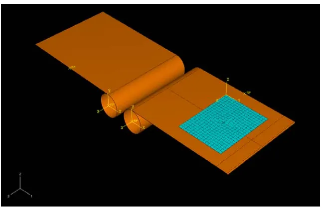 Figure 9.3.6 Paper sample with machine direction oriented at 900direction  to the conveyor travel  